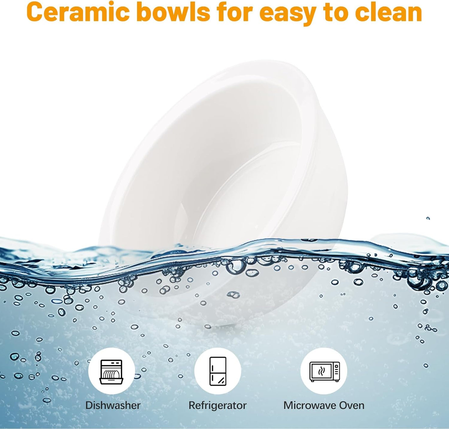 Elevated Cat Bowls, Tilted Rised Cat Food and Water Bowl with 2 Pcs Ceramic Pet Bowls, Rised Stand, Pet Dish Anti Vomiting Feeding Station for All Sized Cats & Small Dogs (Grey)