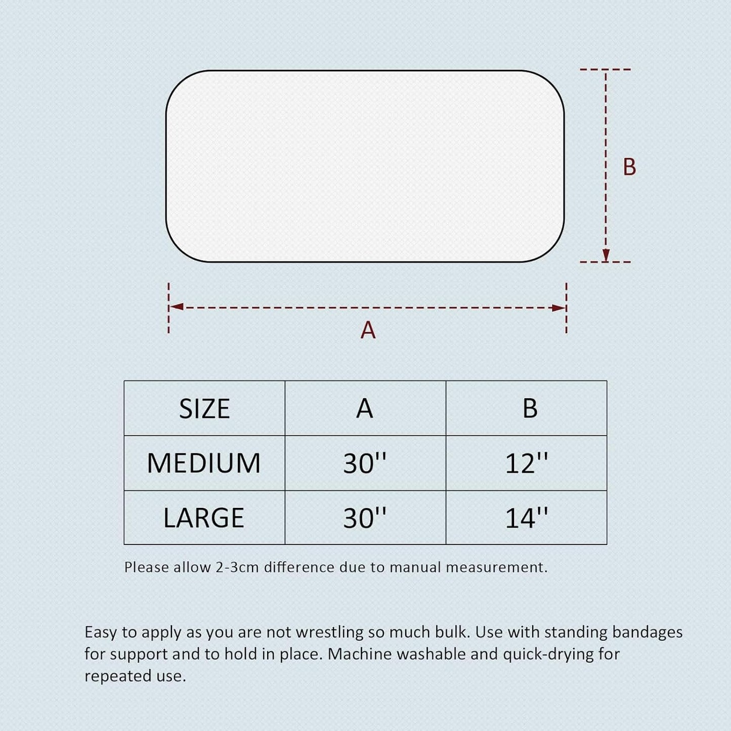 Harrison Howard Medicine-Retaining Shock-Absorbing Pressure Sores Prevention Quilted Leg Wraps for Horse Set of 4-Black M