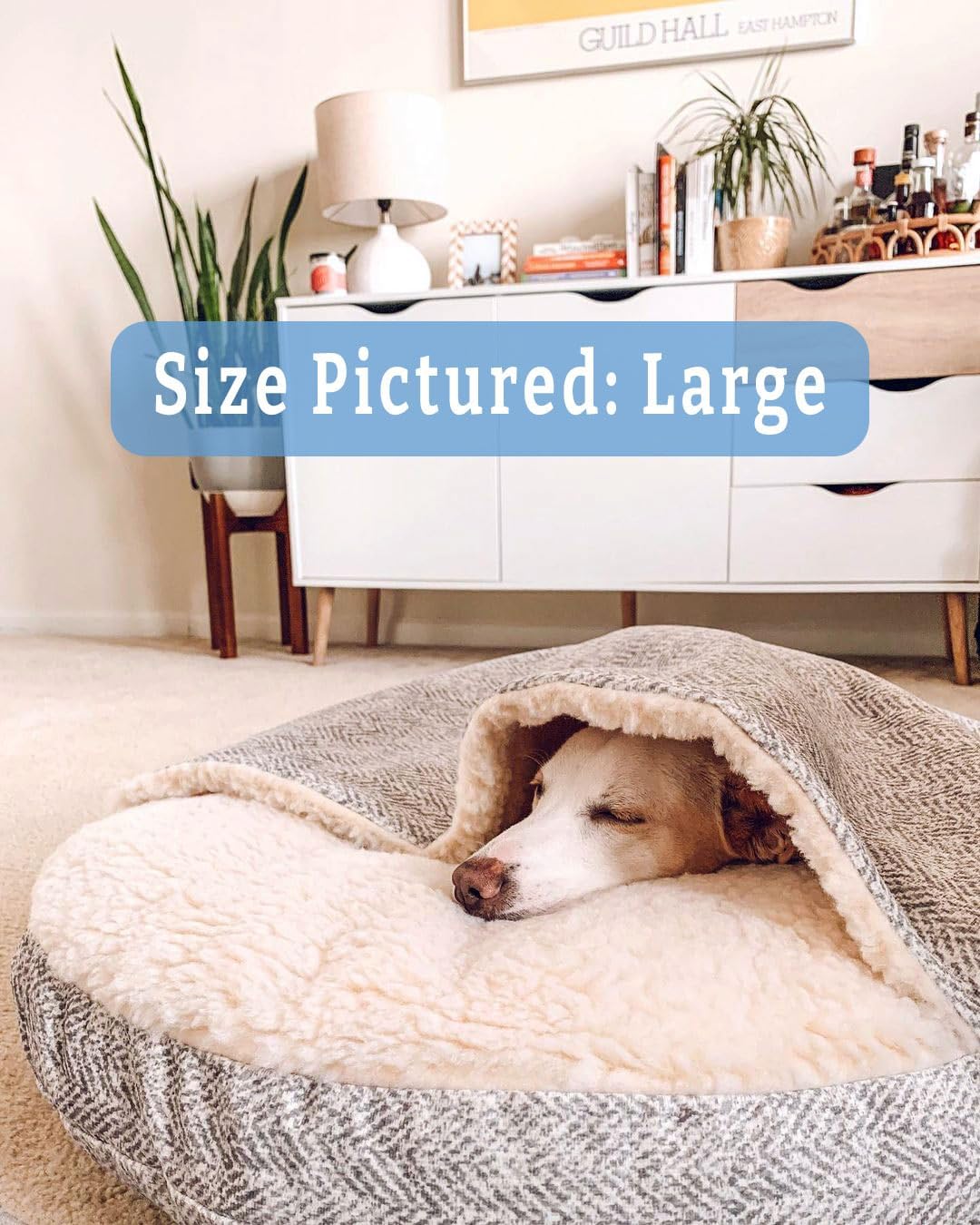Snoozer Luxury Microsuede Cozy Cave Pet Bed, Show Dog Collection, Small, Palmer Dove