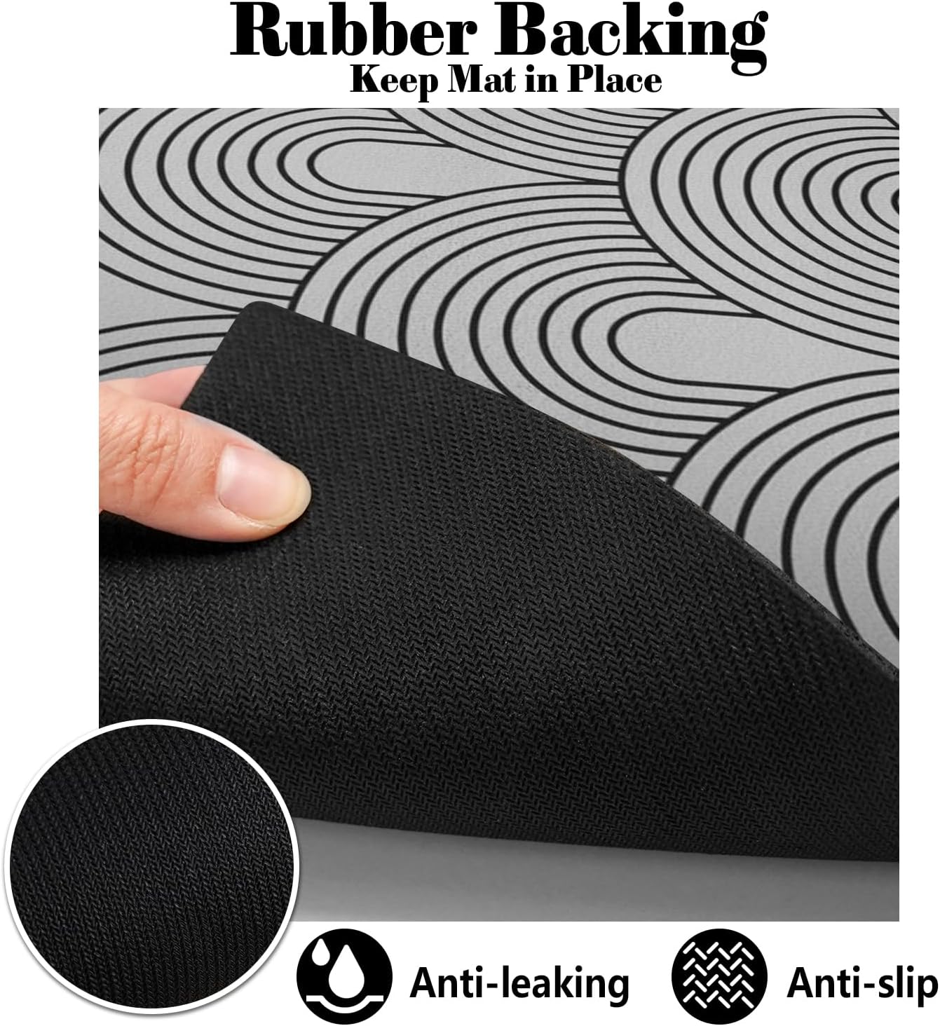 Dog Food Mats for Floors Absorbent, Pet Cat Food Mat - Quick Dry Dog Bowl Mats for Food and Water, Eco-Friendly Boho Pet Supplies