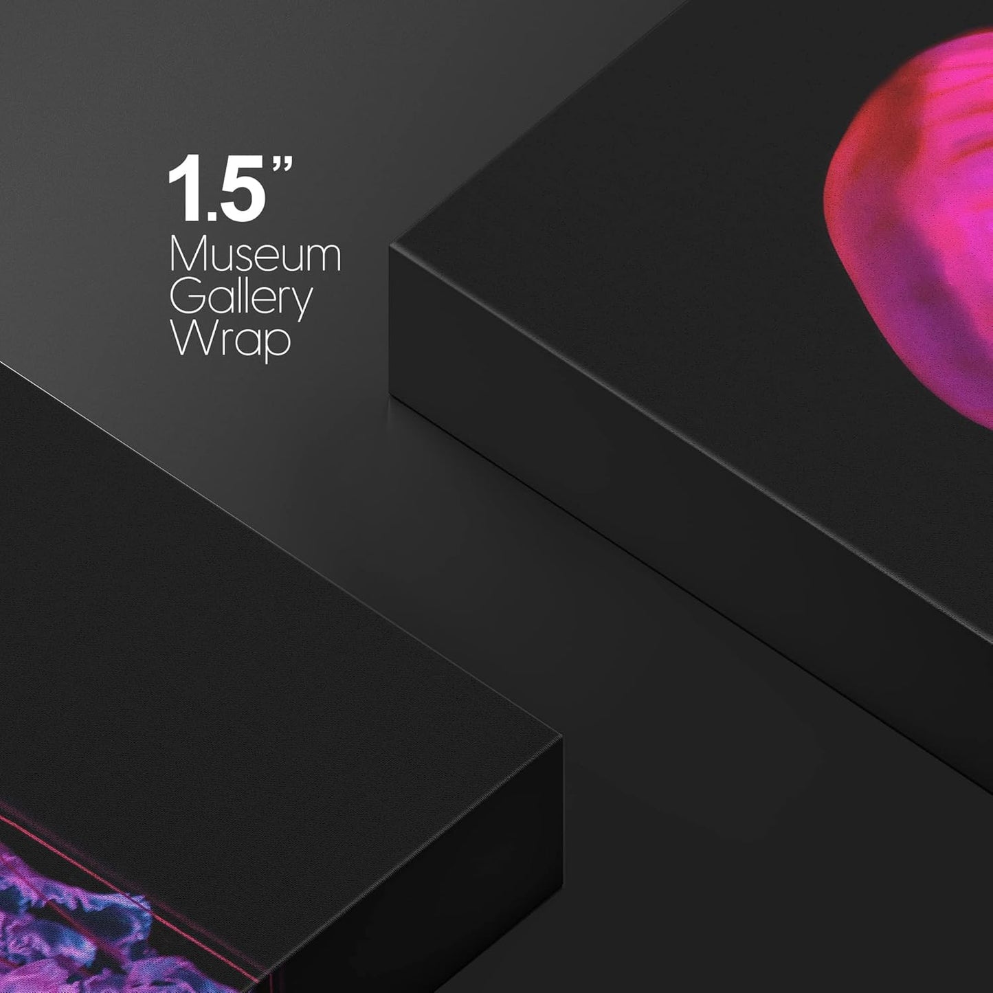 wall26 Canvas Print Wall Art Underwater High Contrast Pink Jellyfish Sea Nature Animals Photography Realism Rustic Scenic Landscape Wilderness Colorful for Living Room, Bedroom, Office - 32"x48"