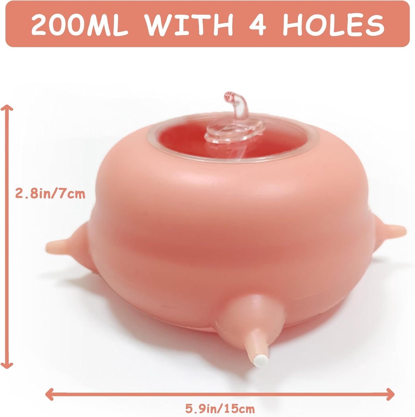 Puppy Feeder for Multiple Puppies, Pet Milk Feeder with Silicone Dog Nursing Station of 4, Puppy Milk Replacer for Puppies/Kittens