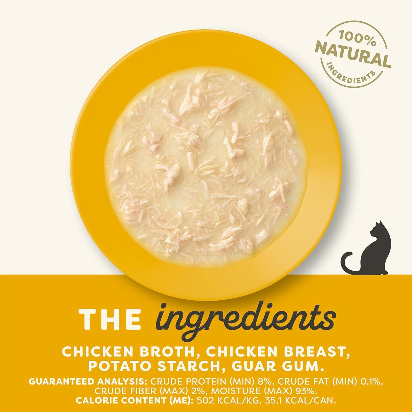 Applaws Natural Wet Cat Food in Gravy, Limited Ingredient Canned Wet Cat Food, No Additives, Made with Natural Ingredients, Chicken Breast in Gravy (24 x 2.47oz Cans)