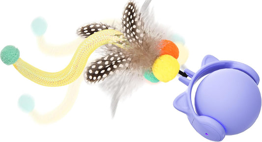 ORSDA Cat Toys for Indoor Cats, New Intelligent Voice Timing Touch Control Cats Ball, Simulate Mouse Sound Kitten Toy, Automatic Interactive Moving Cat Toy for All Ages