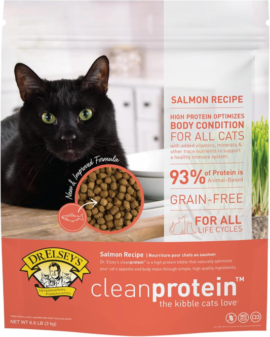 Dr. Elsey's Cleanprotein Salmon Formula Dry Cat Food, 6.6 Lb