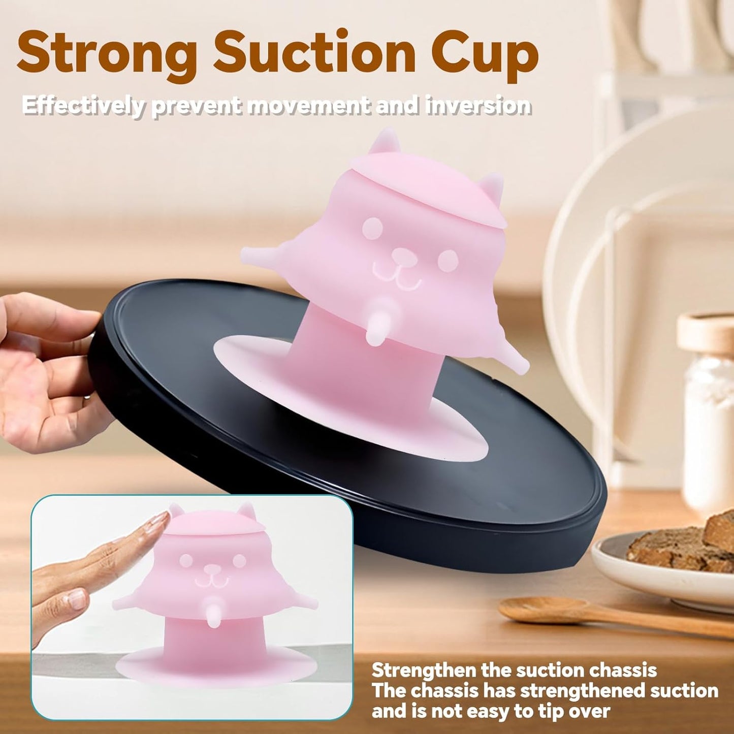 Puppy Milk feeders for Nursing, Puppy Milk Water Bowl, 4 Nipples Silicone Pet Feeding Station, 230ml Feeder Bowl for Kittens, Puppies (Pink)