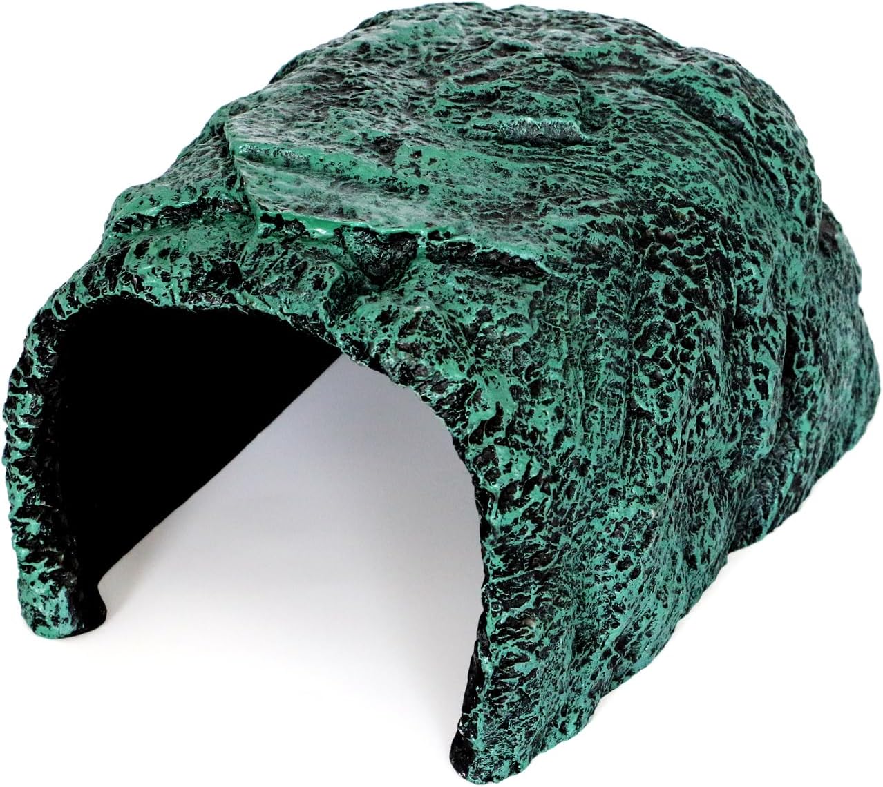 Reptile and Amphibians Rock Hide Cave - Climbing and Hiding Spots, Terrarium & Aquarium Decor, Perfect for Bearded Dragons,Lizards,Snakes,Turtles,Geckos,Frogs,Small Animals - Large Size