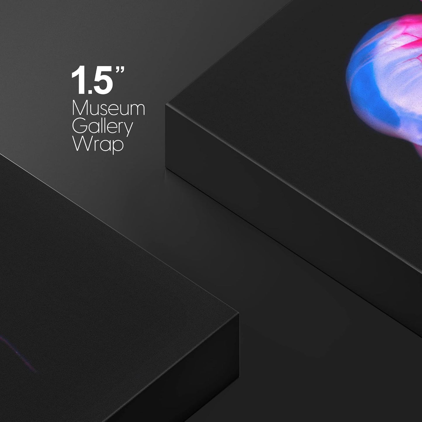 wall26 Canvas Print Wall Art Vibrant Purple Pink Jellyish Dark Ocean Nature Animals Photography Realism Rustic Scenic Landscape Wilderness Earth Colorful for Living Room, Bedroom, Office - 12"x18"