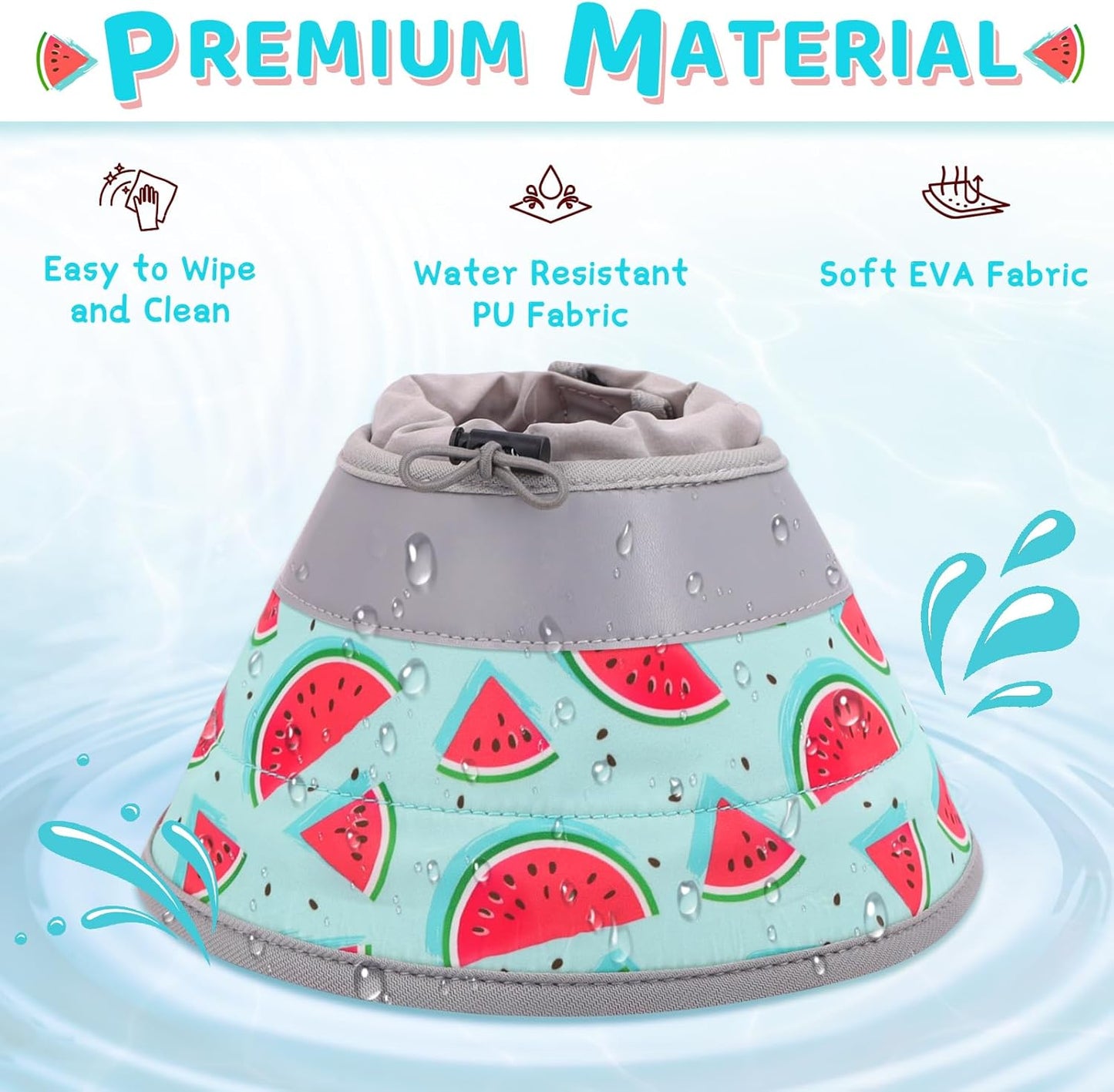 Cat Cone Collar Soft to Stop Licking, Adjustable, Foldable Lightweight Kitten Cones After Surgery Recovery for Cats & Kittens, Cat Cone Alternative (Blue, L)