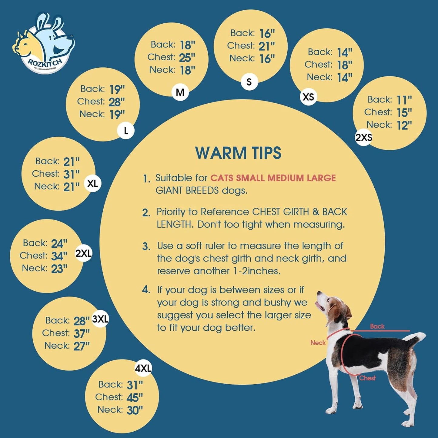 ROZKITCH Dog Fleece PJS with Sleeves, Pet Windproof Warm Cold Weather Jacket Vest with Luminous Zipper, Jumpsuit Apparel Outfit Clothes for Small Medium Large Dog L-Pink S