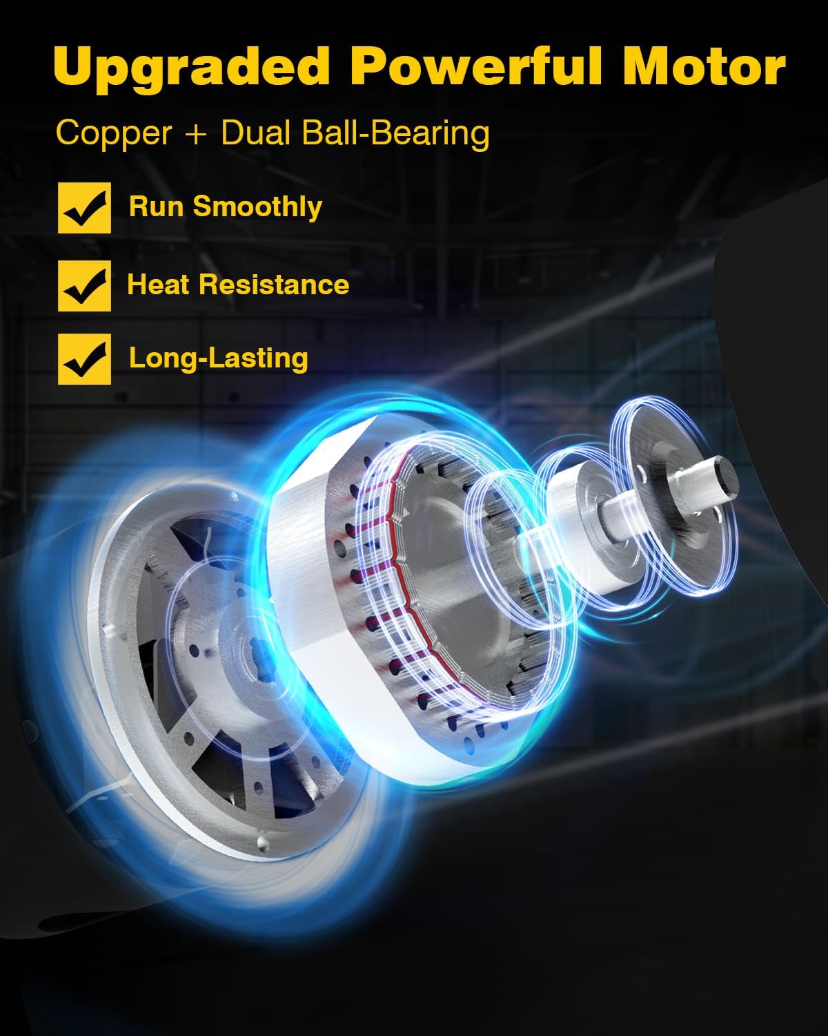 VENTISOL 30 Inch Wall Mount Fan Oscillating, 9500 CFM High Velocity Industrial Fans with 3 Speeds for Garage, Shop, Warehouse, Workshops, Cover Patio, ETL Listed