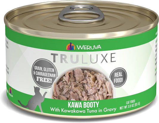 Weruva Truluxe Cat Food, Kawa Booty with Kawakawa Tuna in Gravy, 3Oz Can (Pack of 24)
