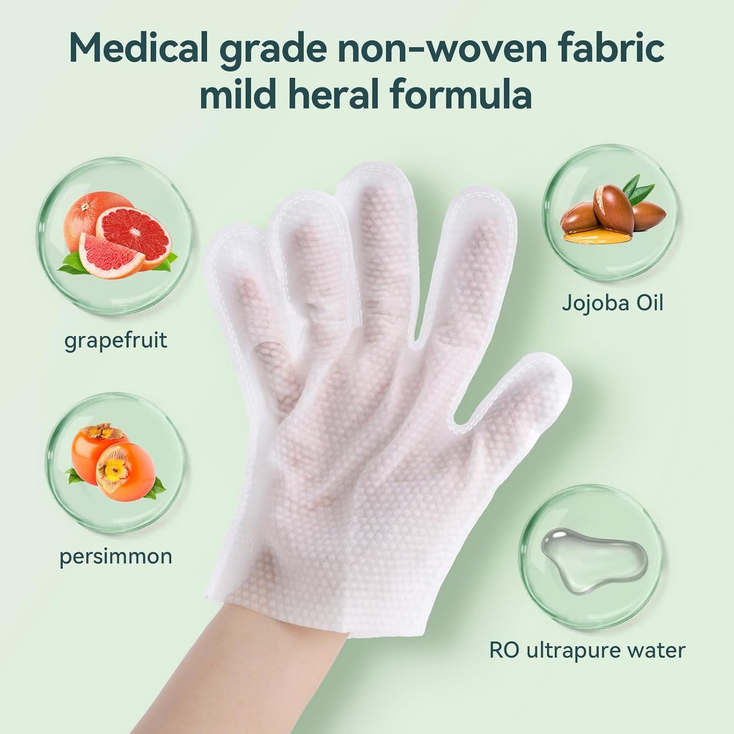 WLP Cleaning and Deodorizing Glove Wipes for Dogs & Cats, Suitable for Sensitive Areas, Safe for Licking, Pet Grooming Bath Wipes. Puppy Essentials. Independent Packaging, Easy to Carry (12 PCS)