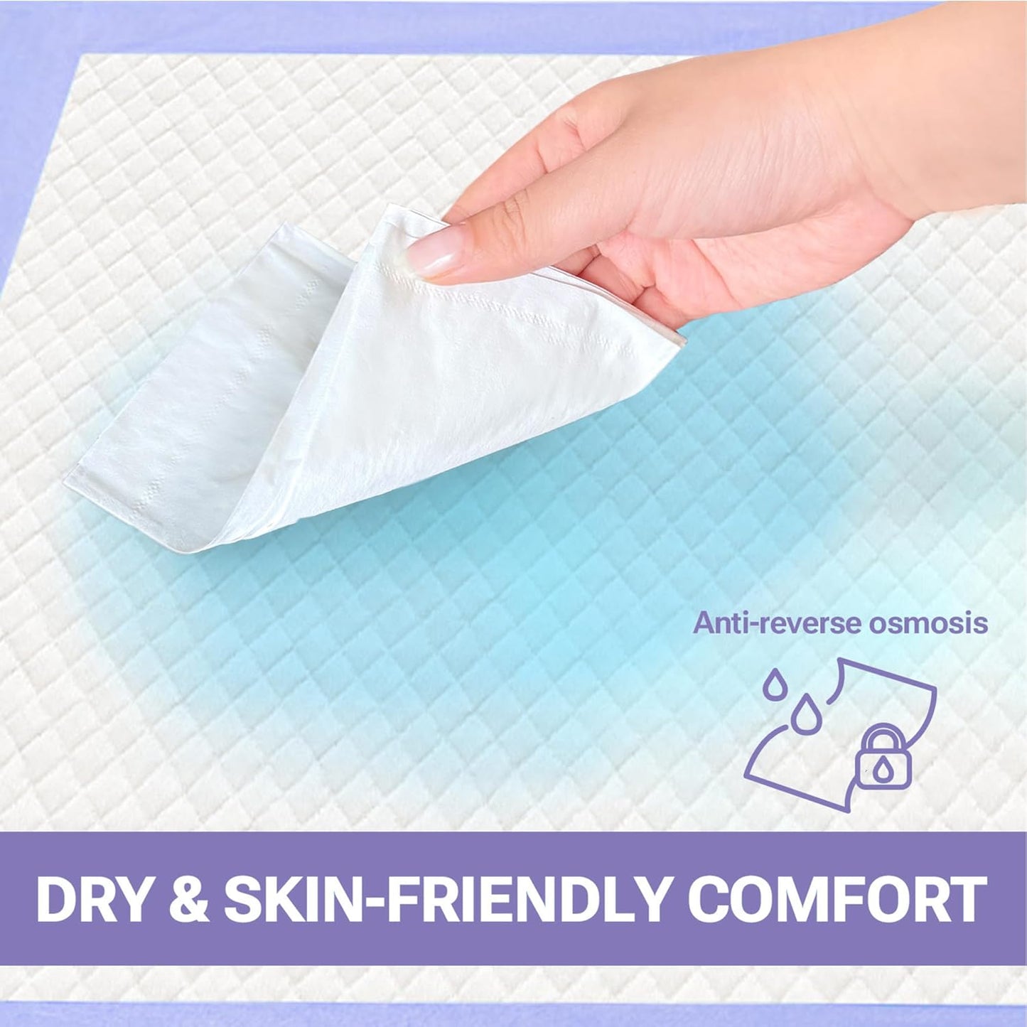 Lavender Scented Puppy Pads 100 Count, Super Absorbent Disposable Pee Pads for Dogs That Neutralize Odor, Wee Wee Pads / Potty Training Pads 22"x22"