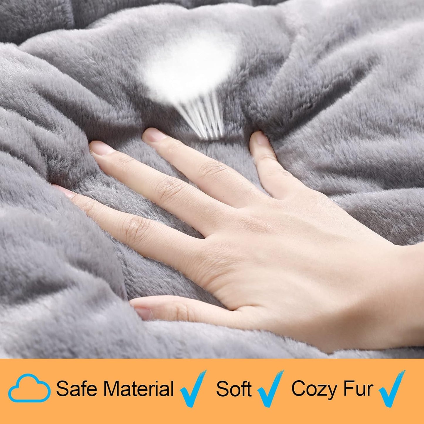 VERZEY Crate Pad for Large Dogs Fit Metal,Ultra Soft Bed Washable & Anti-Slip Kennel Pad for Dogs Cozy Sleeping Mat,Gray 42inch