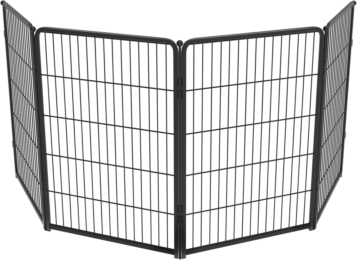 FXW Homeplus Unleashed Indoor Dog Playpen - Stress-Free and Safe Play, Heavy Duty 40 Inch 4 Wire Panels Dog Pen for Medium and Large Dogs, Black│Patented