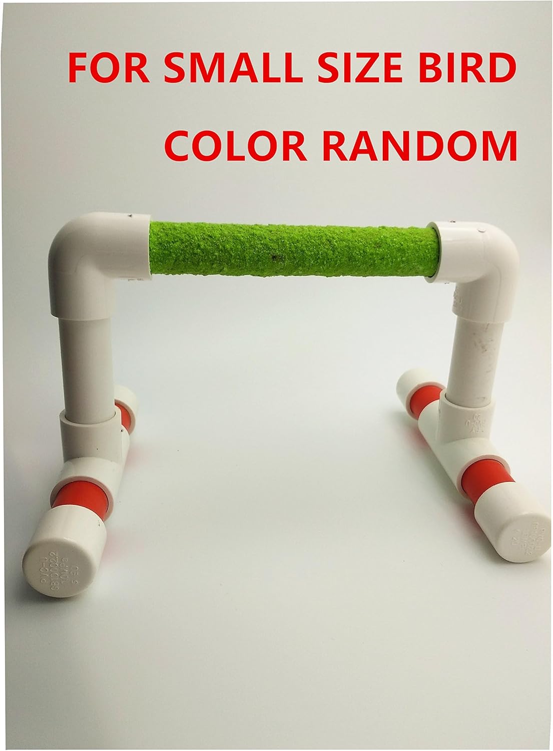 Hypeety Small Bird Parrot Stand Perch Table Top Stand Playground Grind Perch Swing Training Playstand Exercise Chew Toys for Budgies Parakeet Cockatiel Conure Finch (Perch, M)