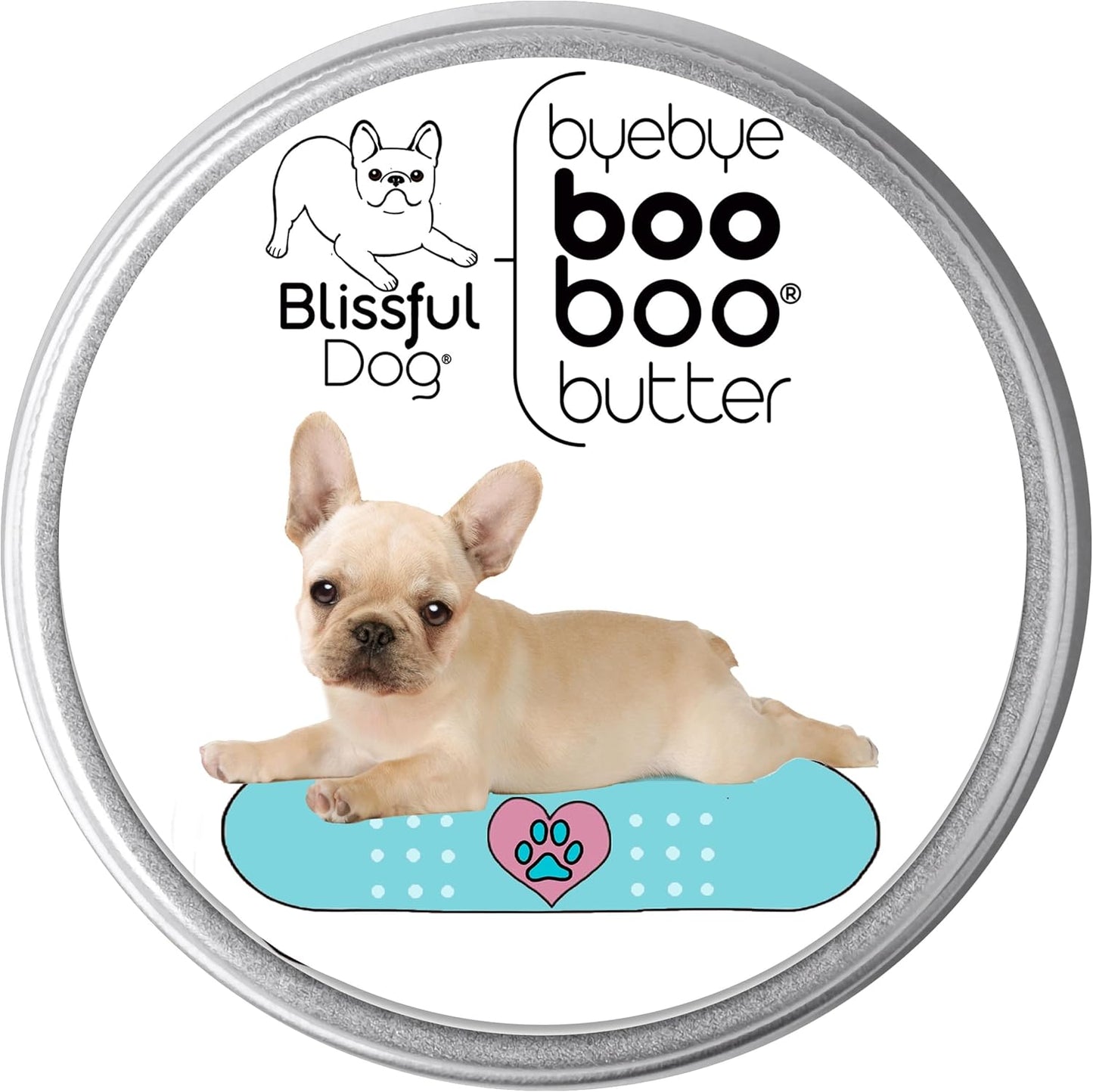 The Blissful Dog 4 oz Tin French Bulldog Booboo Butter