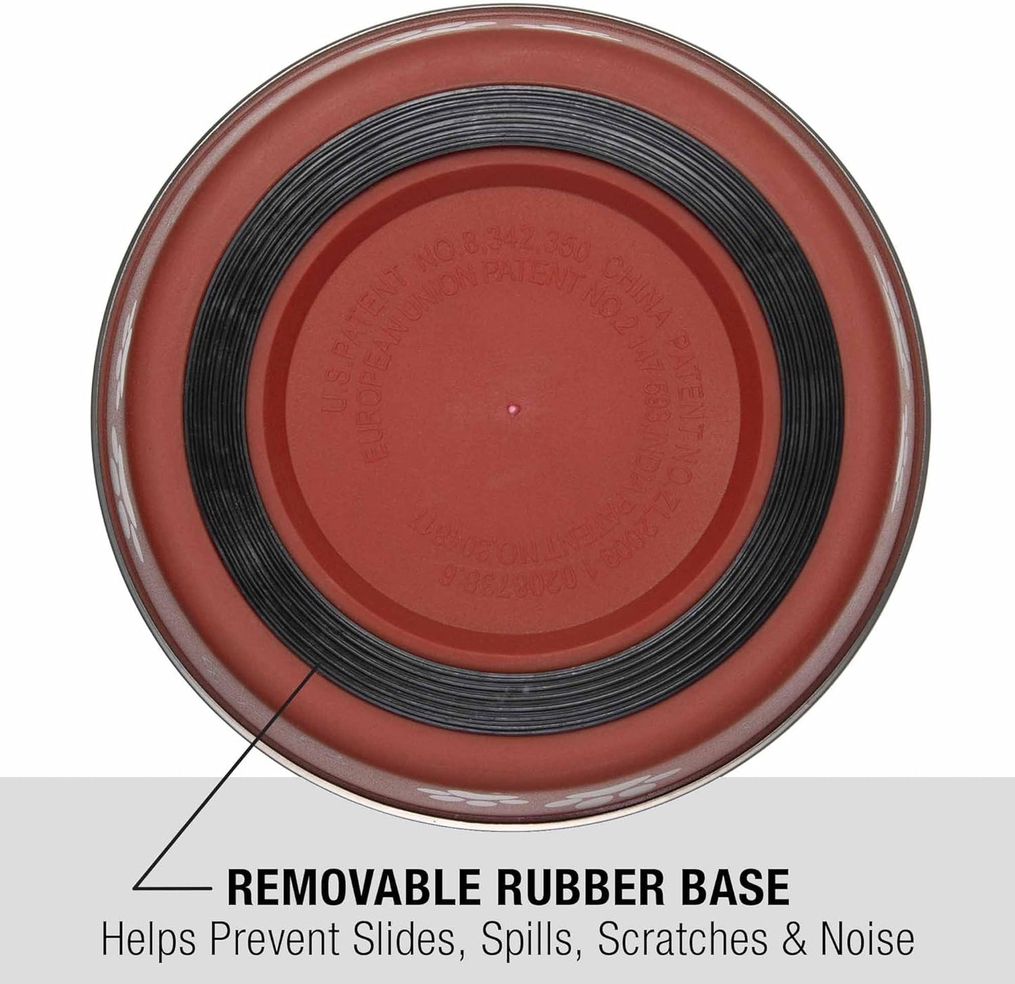 Loving Pets Bella Dog Bowls- Stainless Steel Dog & Cat Bowls - Spill Proof Dog Food Bowl, Cat Bowl, Puppy Essentials & Pet Supplies Great for Home & Travel (Medium 20-25 lbs, Merlot)