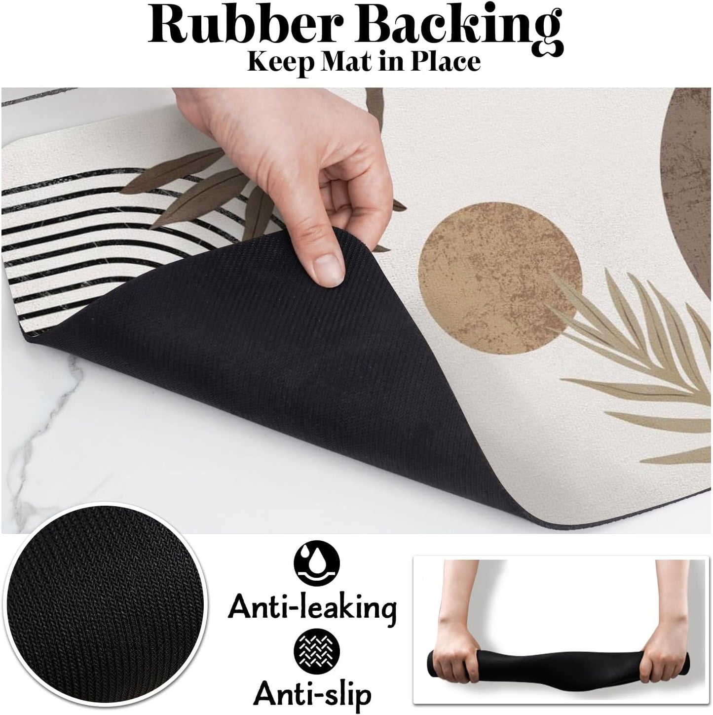 Dog Food Mats for Floors, Absorbent Dog Bowl Mat for Food and Water Dispenser Mat, Quick Dry Cat Food Mat Pet Supplies