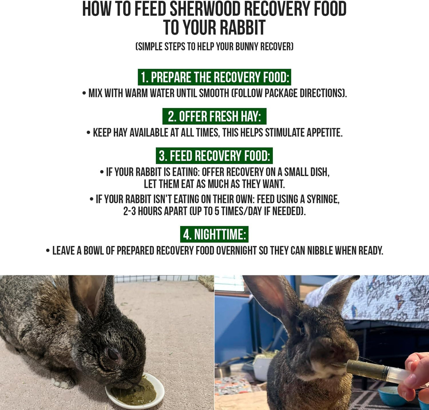 Sherwood Pet Health Rabbit Emergency kit and Bulk Recovery Food (200 Grams)