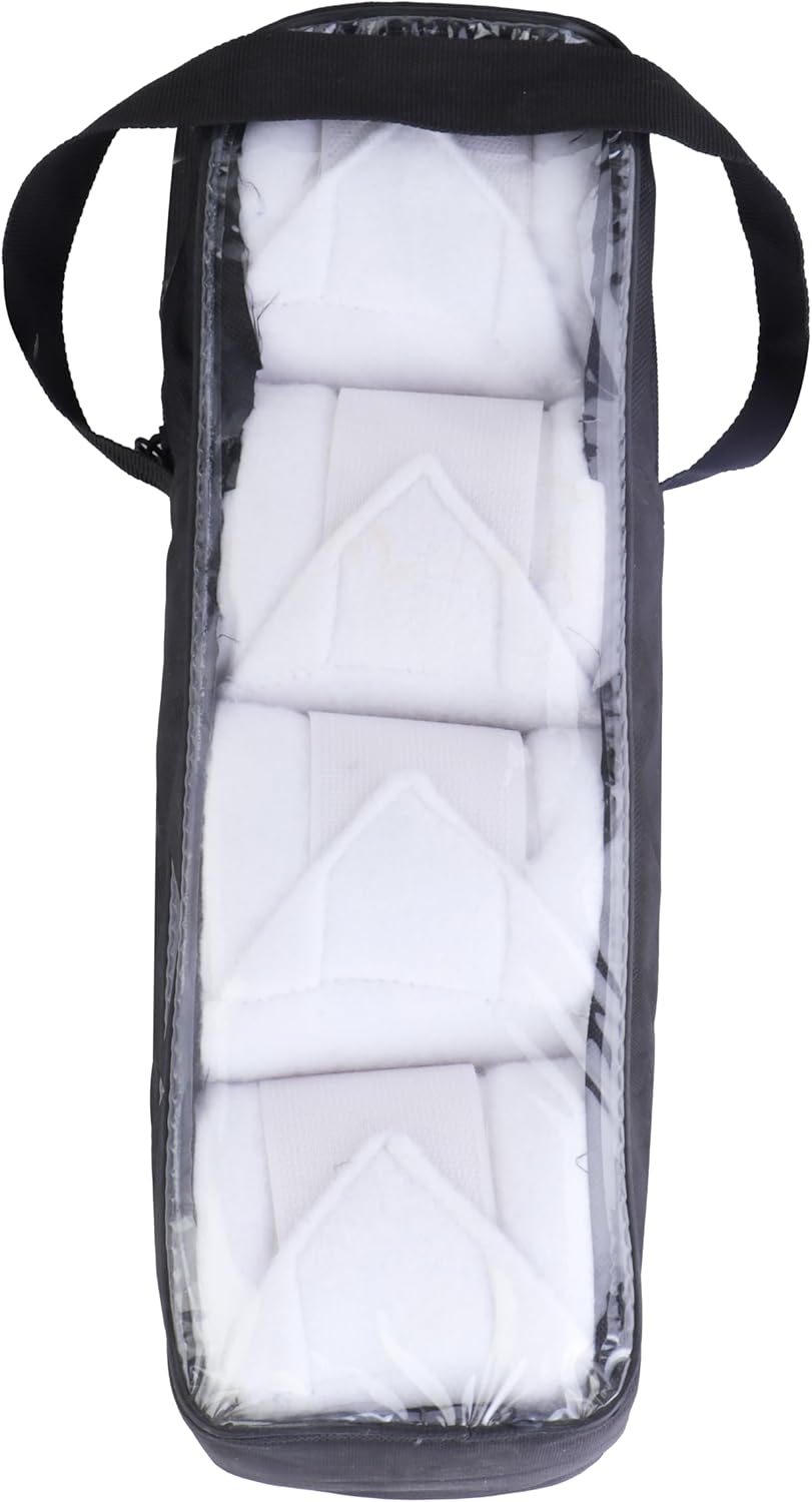 Horse Leg Bandage/Horse Leg wrap (Set of 4) Red, Blue, Navy Blue, Black, Pink, and White (White)