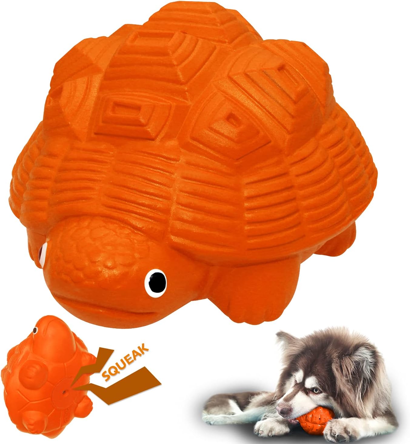 Dog Toys for Aggressive Chewers, Heavy Duty Tough Dog Toy for Large Dogs, Indestructible Squeaky Dog Toys
