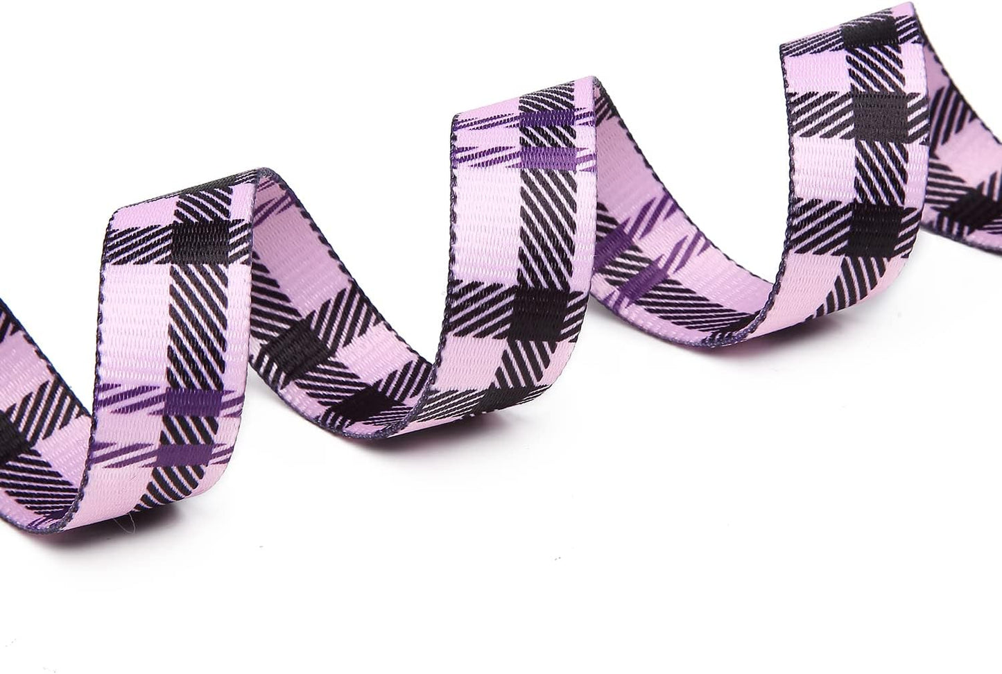 Mercano Adjustable Dog Collar - Special Design Patterns, Soft Nylon Comfortable Durable Pet Collar for Small Medium Large Dogs (S, Purple Plaid)