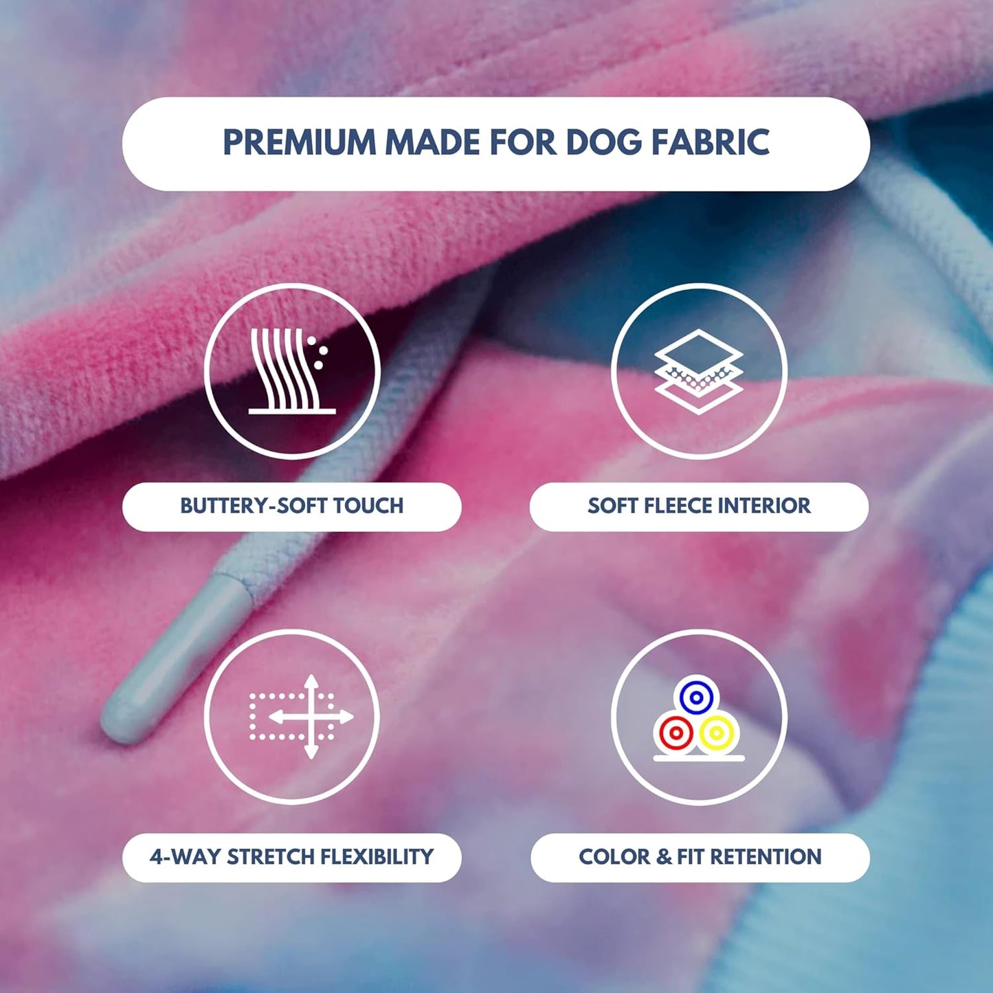 Spark Paws Dog Hoodie – Premium Dog Sweater for Small, Medium, and Large Dogs | Warm Outfits for French Bulldogs, Pitbull, Puppy, Winter Jacket Alternative - Snow Cone - 2XL