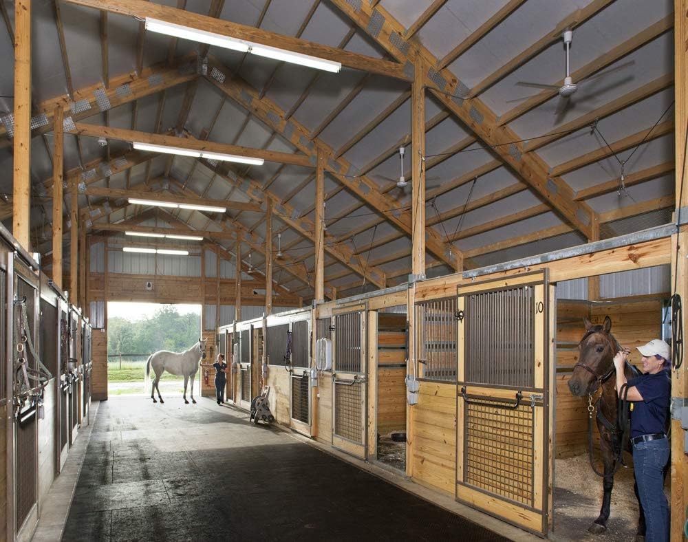 American Floor Mats - Horse/Stable Mats - Heavy Duty Stall Mats - Thick, Durable Rubber Flooring Solid Black 1/2" Thick – 4' x 25' Roll