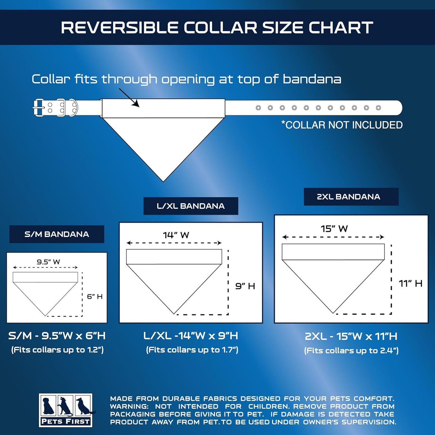 Pets First Collegiate Pet Accessories, Reversible Bandana, Ohio State Buckeyes Size XX-Large