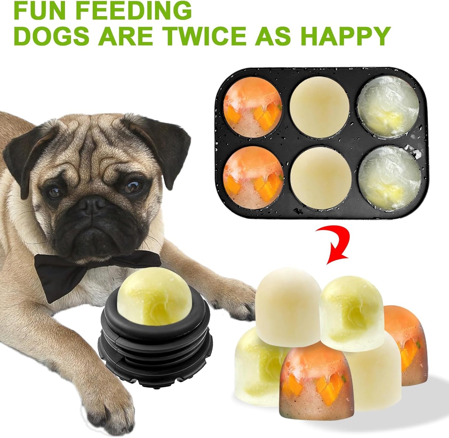 Yipetor Power Chewer Dog Toys - Long-Lasting, Easy to Clean, Treat Dispensing Puzzle Toys for Small Dogs (Summer Medium)