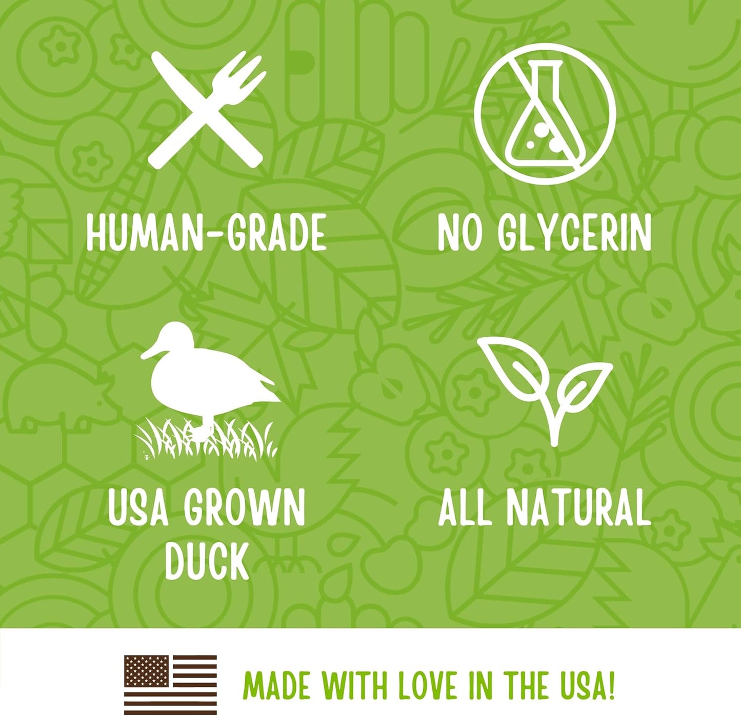 Full Moon All Natural Human Grade Dog Treats, Essential Duck Savory Sticks 14.0 oz