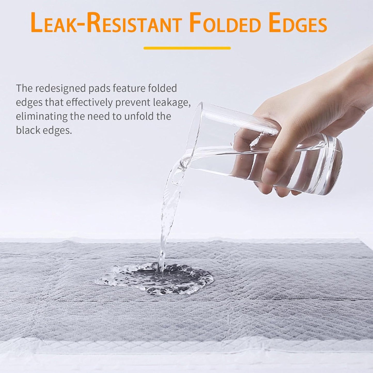 Dog Pee Pads 50 Count, 28'' x 30'' Charcoal Odor-Control Puppy Pads with Leak-Proof Quick-Dry Design, Pet Training Pads for Potty Training Strong Absorbency