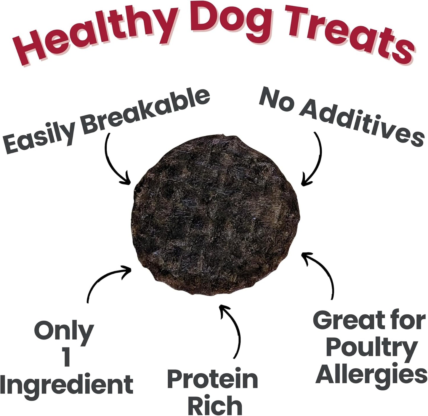 Farm To Pet - Dog Training Treats - 12 oz Beef Chips, Single Ingredient, Lean, All Natural, Healthy Dog Treats for Small, Medium, Large Breeds, & Puppies, Made in USA