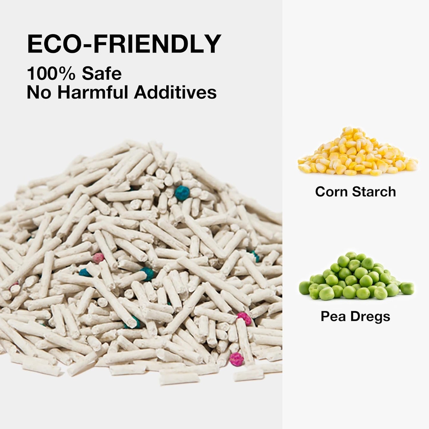 VETRESKA Tofu Cat Litter,Natural Kitty Litter Strong Clumping Flushable Cat Litter Pellets Ultra Absorbent,Odor Control,Dust-Free,Low Tracking Eco-Friendly Tofu Litter,Original(5.5lb×4bags)