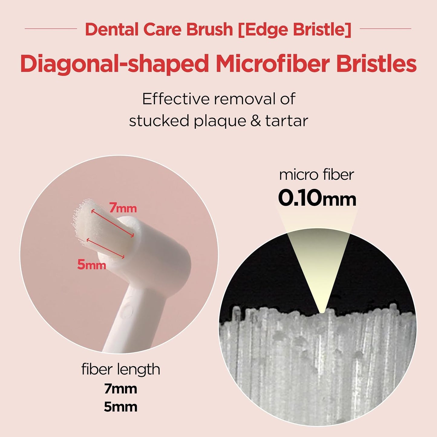 JAYU PET Dental Care Brush (Edge Bristles) 3ea - Micro Round Head Dog Toothbrush, Cat Toothbrush, Dental Care, Perfect for Kitten & Small Breed with End-tuft Diagonal-Shaped Bristle & Easy Grip Handle