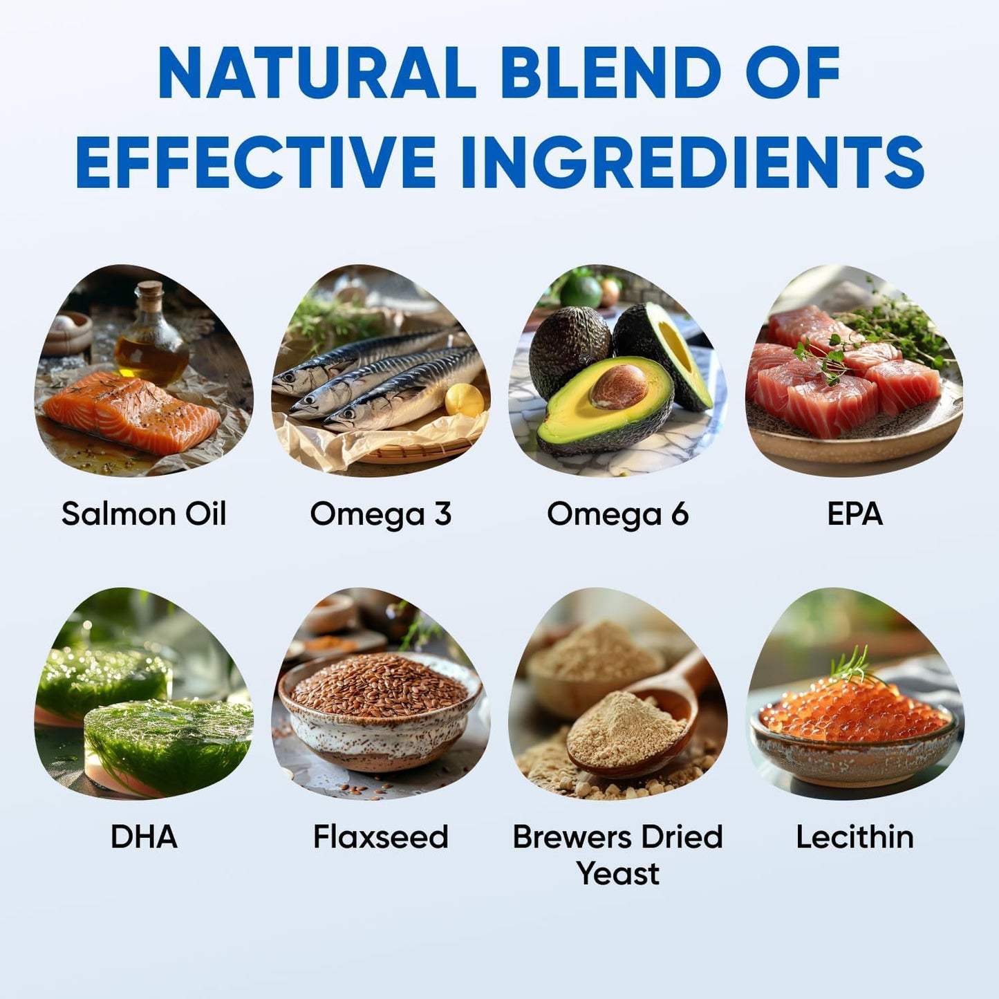 Chews for Dogs, Omega 3 Fish Oil - Dog Coat & Skin Supplement - USA Product - Itch Relief, Hot Spot Treatment - Salmon Oil for Dogs - 120 Soft Treats - Itching Skin Relief, Shedding, Hip & Joint