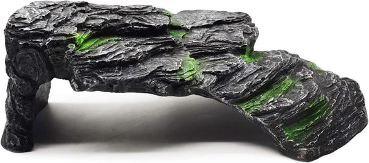 Turtle Basking Platform Large Tortoise Dock Resting Rock Turtle Climbing Ramp Shale Step Ledge Aquarium Terrarium Decor for Tortoise Bearded Dragon Lizard Chamelon Frog Gecko Snakes Iguana Betta Fish