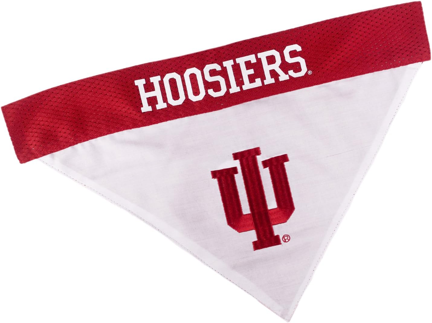 Pets First Collegiate Pet Accessories, Reversible Bandana, Indiana Hoosiers, Large/X-Large