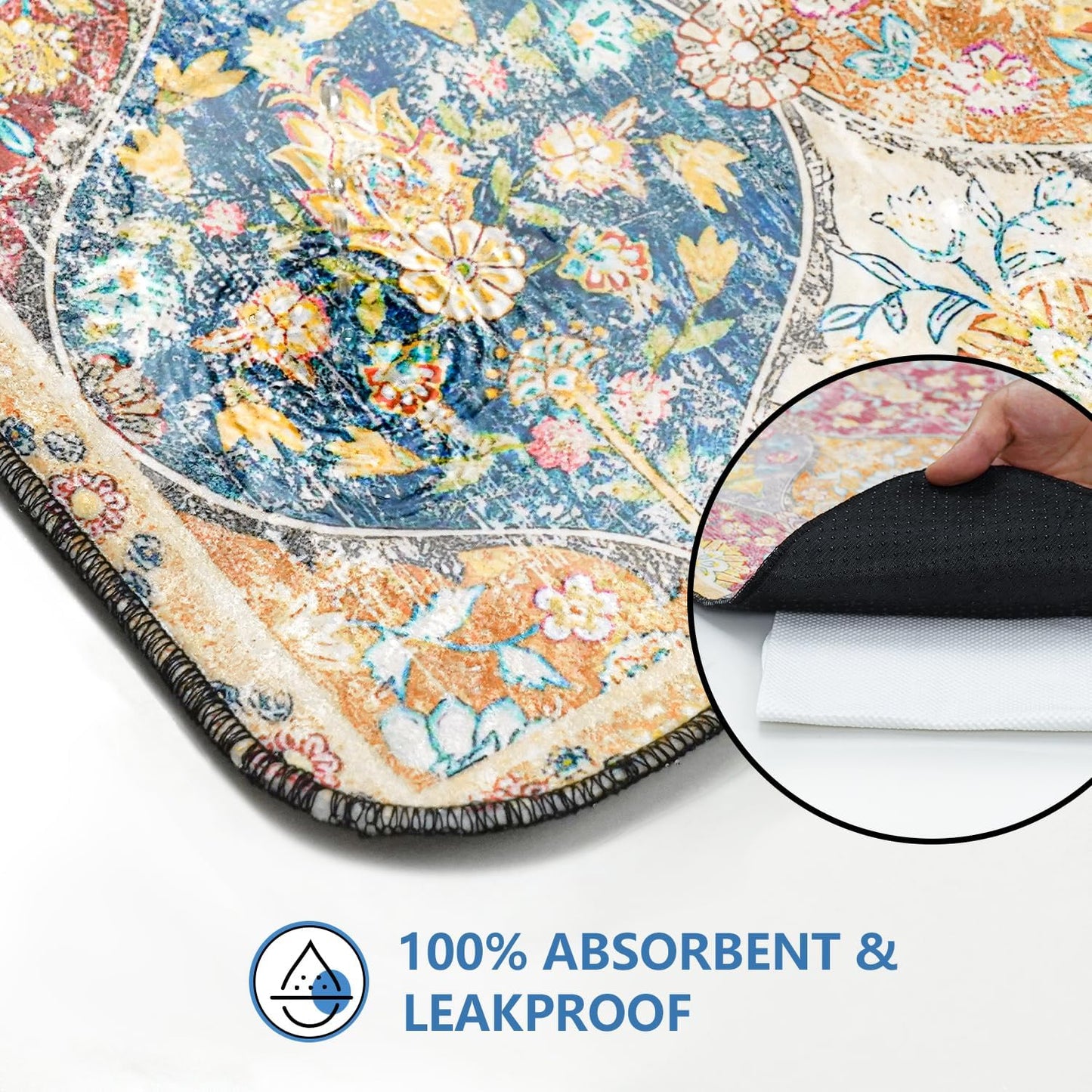 Washable Pee Pads for Dogs 2 Pack, Absorbent Reusable Puppy Pads Waterproof, Leakproof & Non-Slip Whelping Pad, Potty Training Pads for Dogs Playpen Mat 24x36