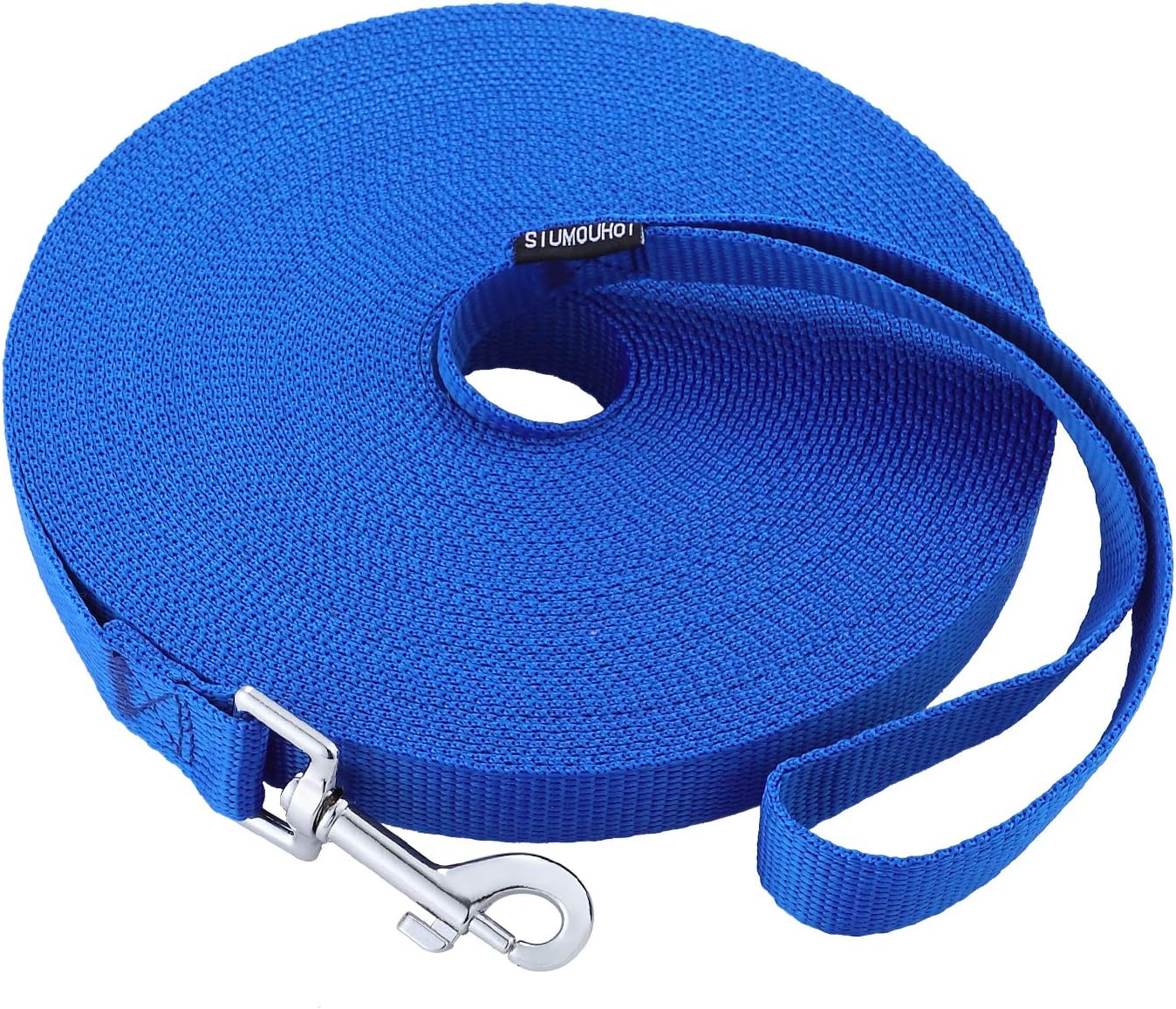 Dog/Puppy Obedience Recall Training Agility Lead - 30ft Long Training Leash，3/4in Wide - Great for Play, Camping, or Backyard（Blue，30 Feet