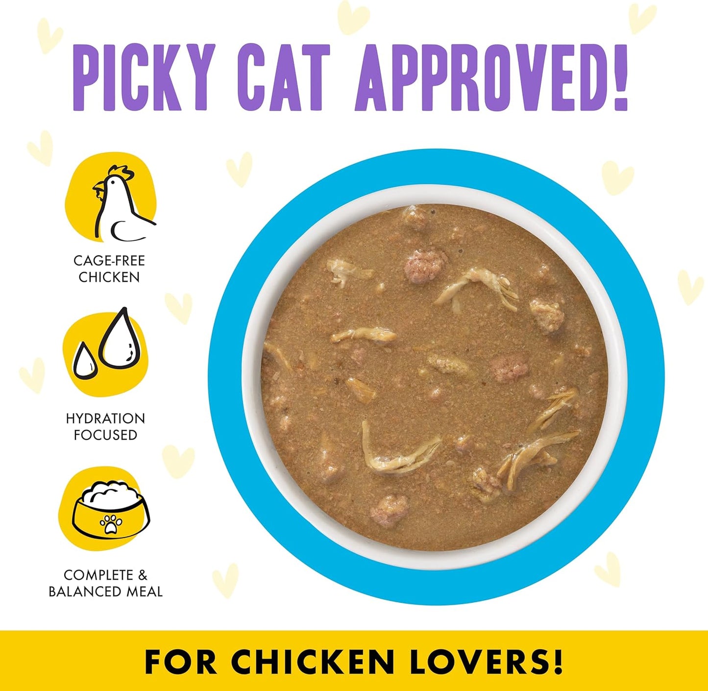 Weruva B.F.F. OMG - Best Feline Friend Oh My Gravy!, Chicken Cloud 9 with Chicken in Gravy, 2.8oz Can (Pack of 12)