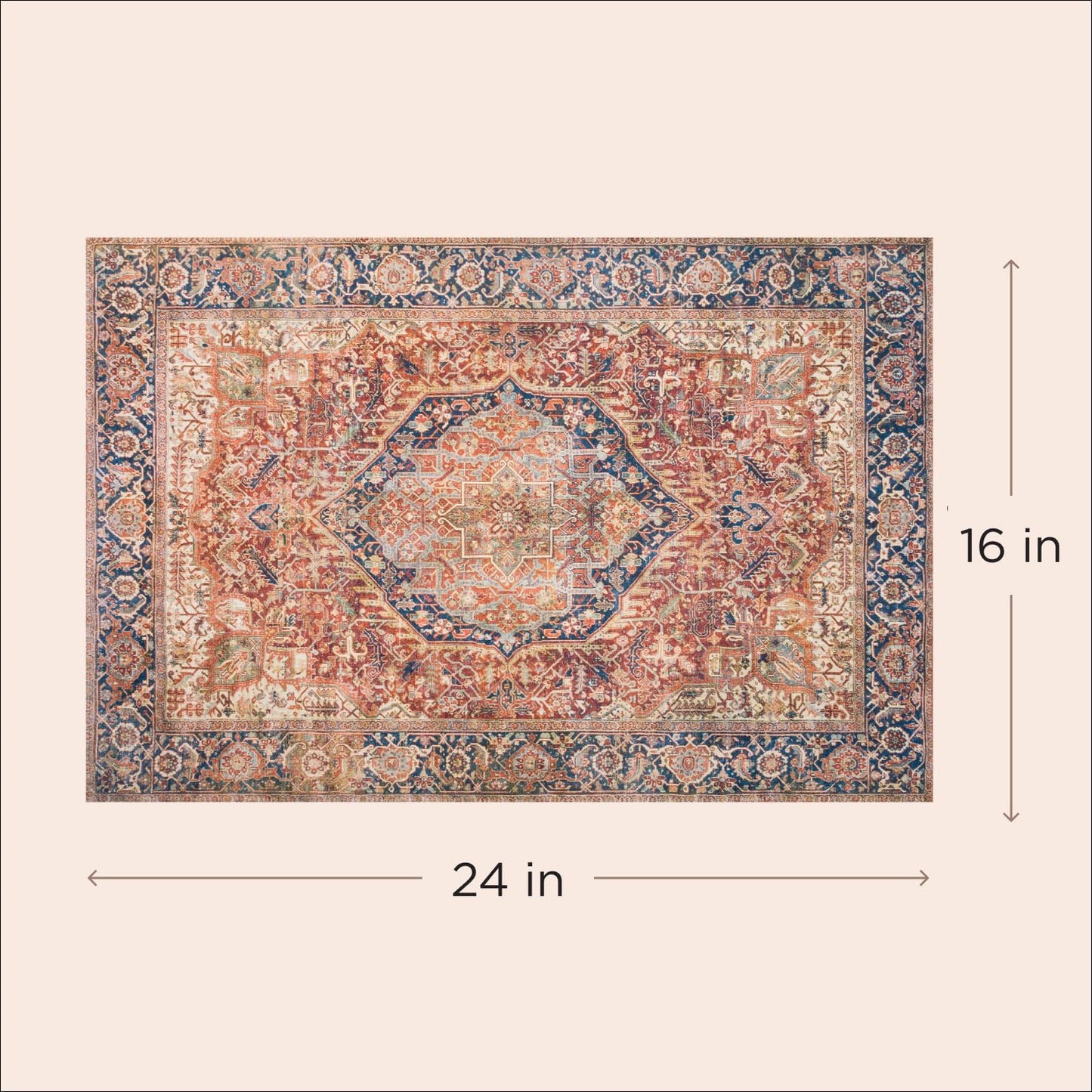 LOVEWAG Washable Dog Pee Pads, 24" x 16", Waterproof, Non-Slip, Super Absorbent, Reusable Machine-Washable, 2-Pack (Rustic Terracotta)