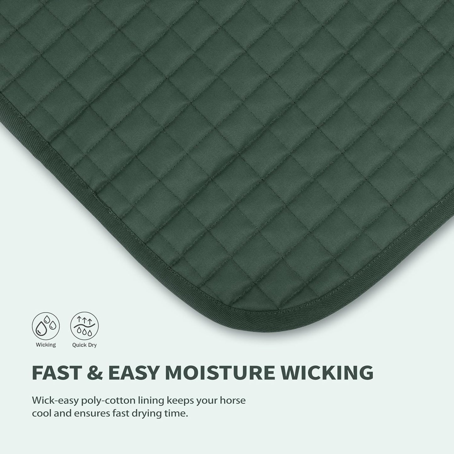 Tackmore Western Saddle Pad Adjustable with Side Pockets and Foam Inserts Shock-Absorbing Riding Pad