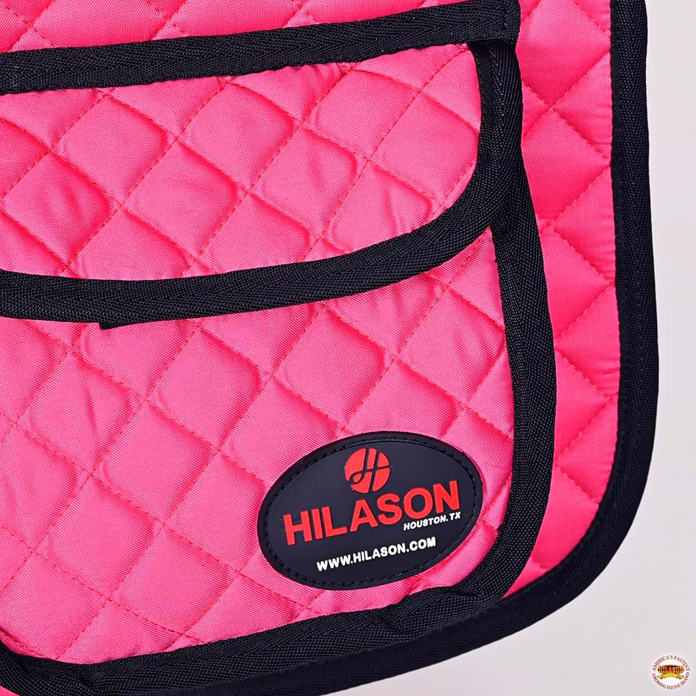 HILASON Western Horse Luxury Quilted Saddle Pads with Pockets | Pad
