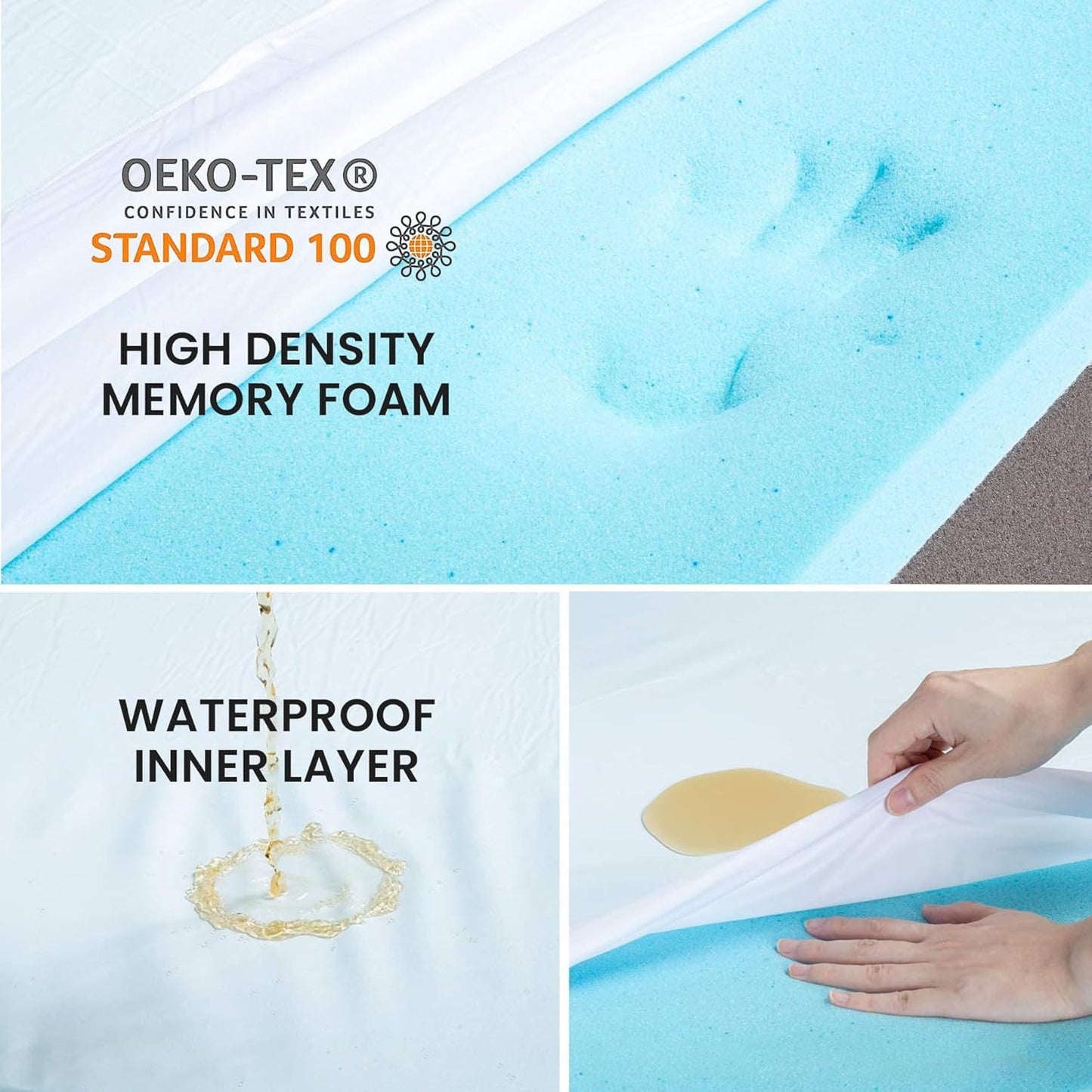 Orthopedic Memory Foam Bed for Large Dogs, Waterproof Cooling Pet Mats for Crate with Removable Washable Cover,Ideal for Arthritic Dogs (Large plus-36"x 27" x 3", Rose Plush)