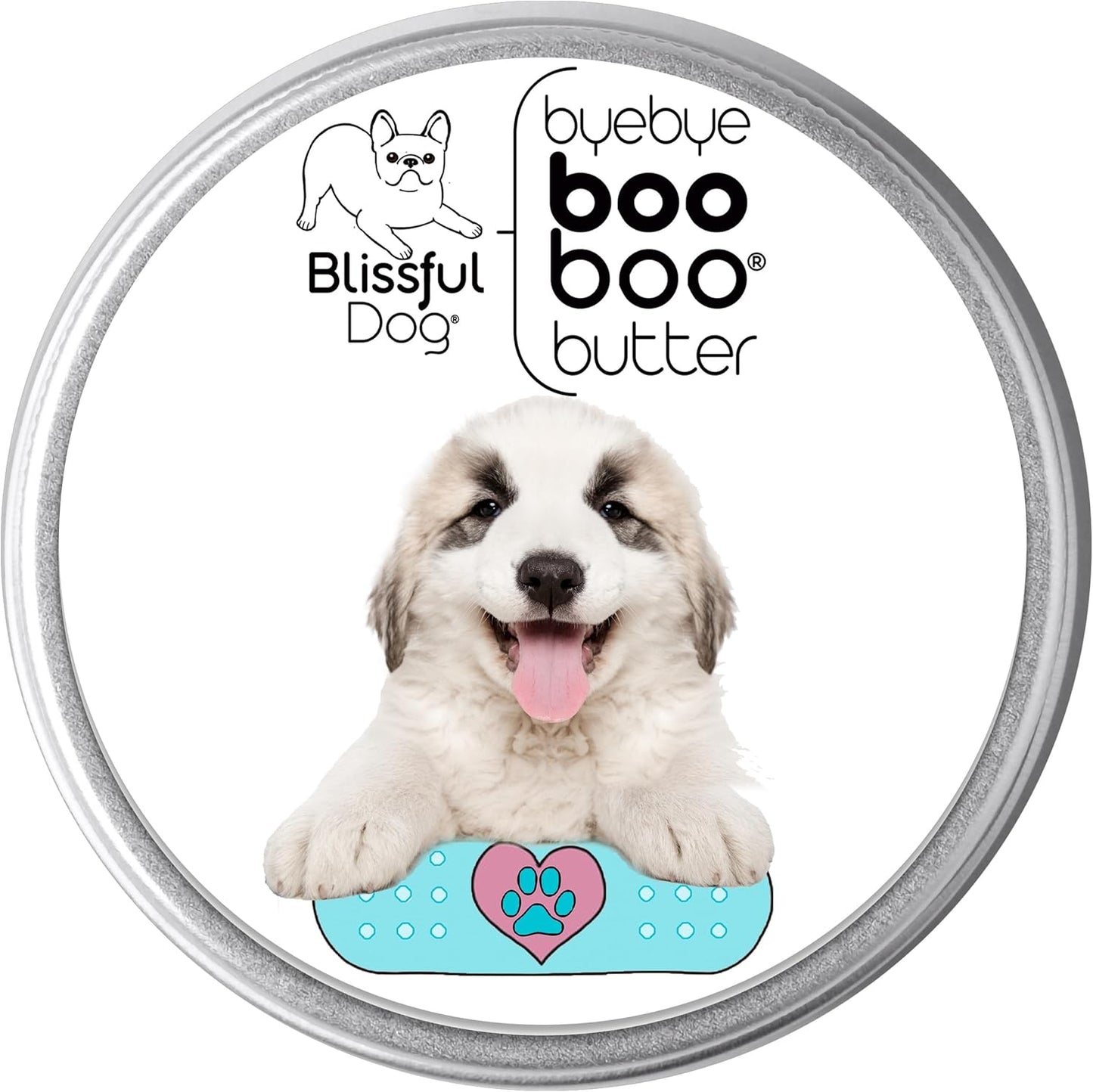 The Blissful Dog 4 oz TIN Great Pyrenees Booboo Butter