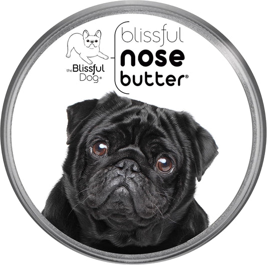 The Blissful Dog Black Pug Unscented Nose Butter, 4-Ounce