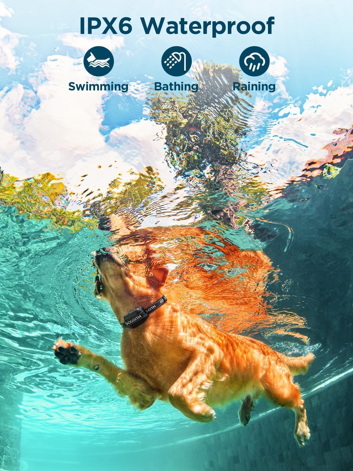 Wireless Dog Fence System, GPS Wireless Dog Collar with 3 Correction Mode, Pet Containment System with AI Smart Signal, Electric Dog Fence Collar for Outdoor Use